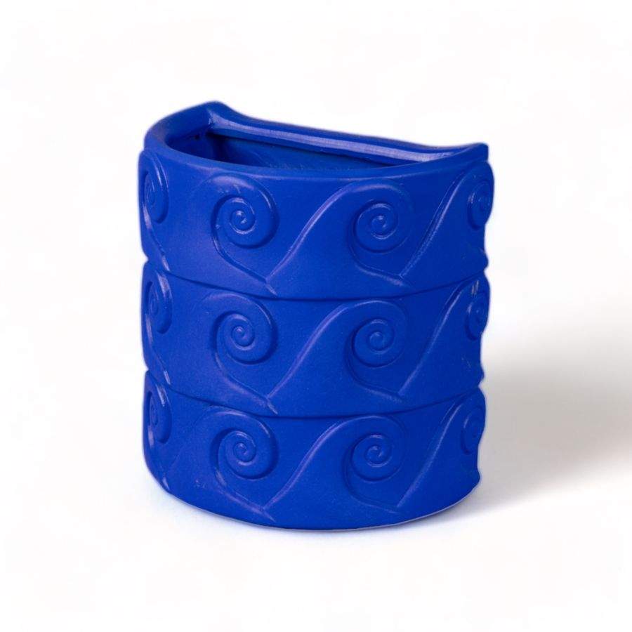 Seletti Magna Graecia Terracotta Wall Vase Onde Blue
