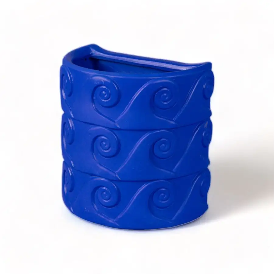 Seletti Magna Graecia Terracotta Wall Vase Onde Blue