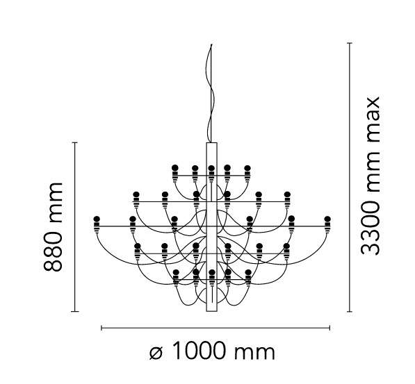 Flos 2097 Chandelier