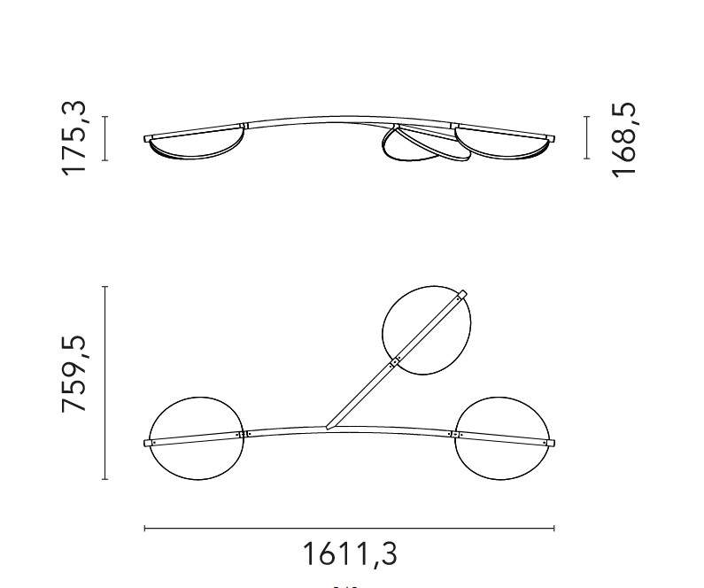 Flos Almendra Organic Suspension Lamp