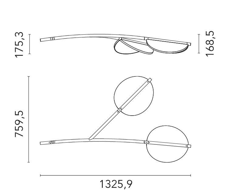 Flos Almendra Organic Suspension Lamp