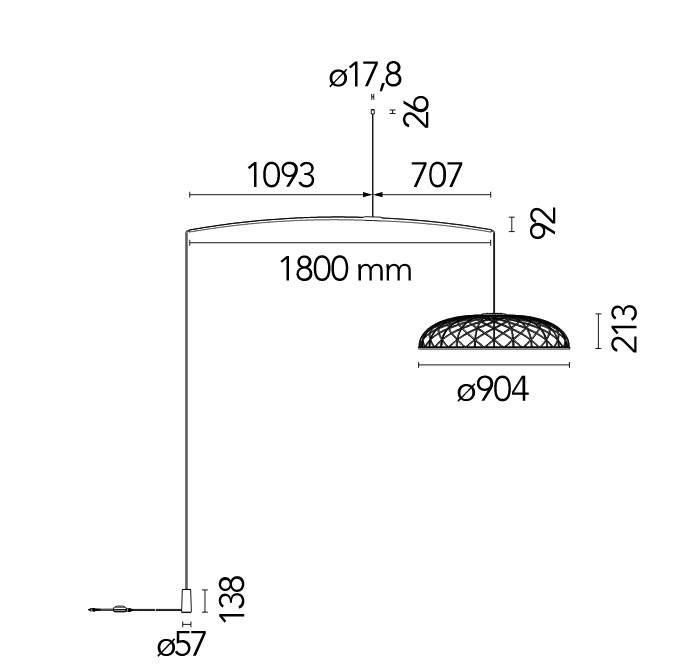Flos Skynest Motion Suspension Lamp