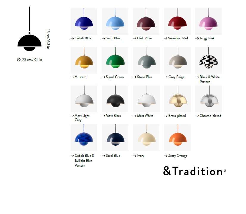 &Tradition Flowerpot Pendant Lamp