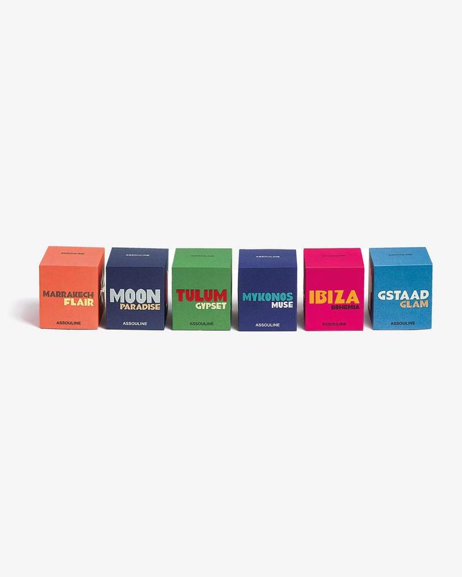 Assouline Travel From Home Scented Candle Set 6