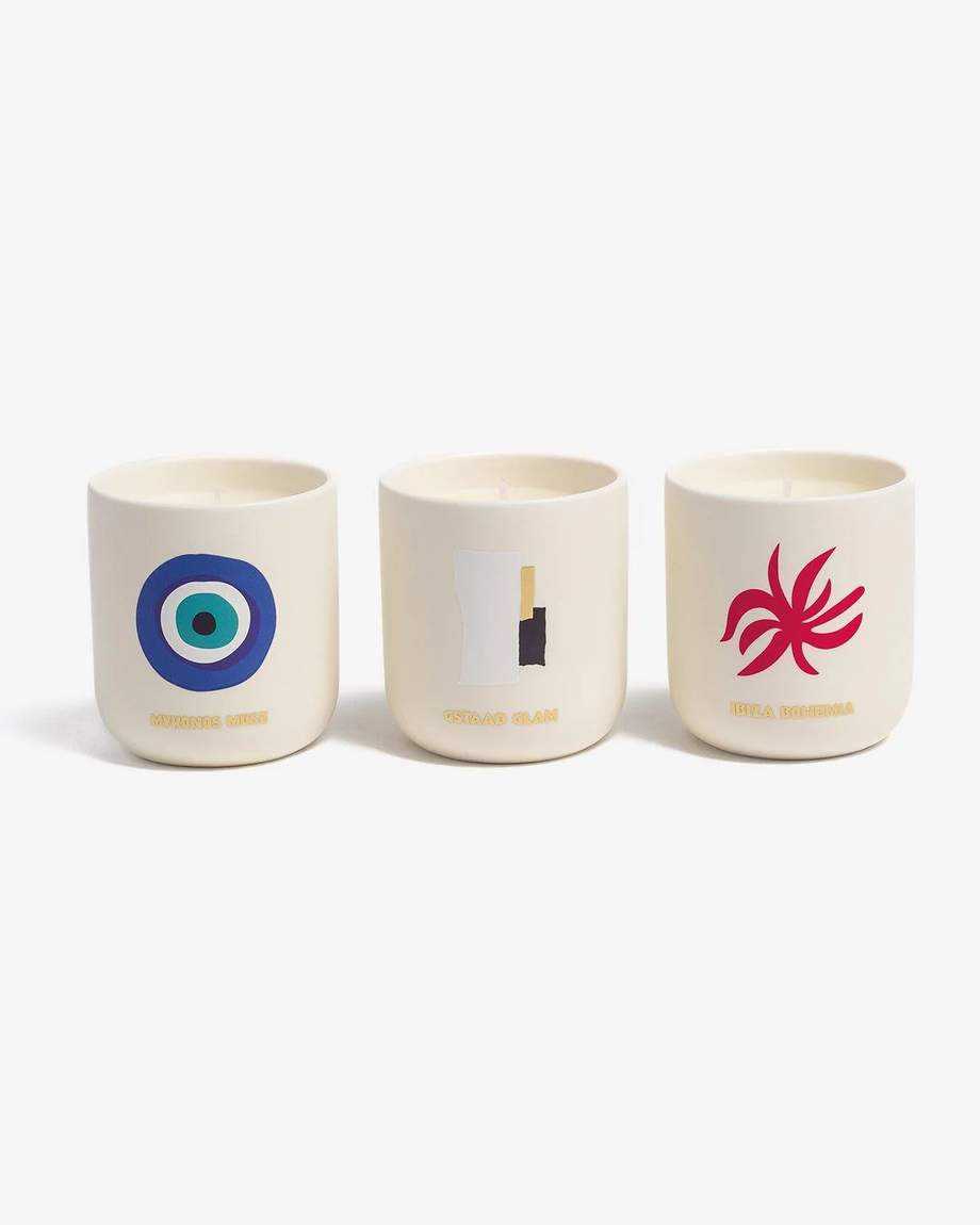 Assouline Travel From Home Scented Candle Set 3