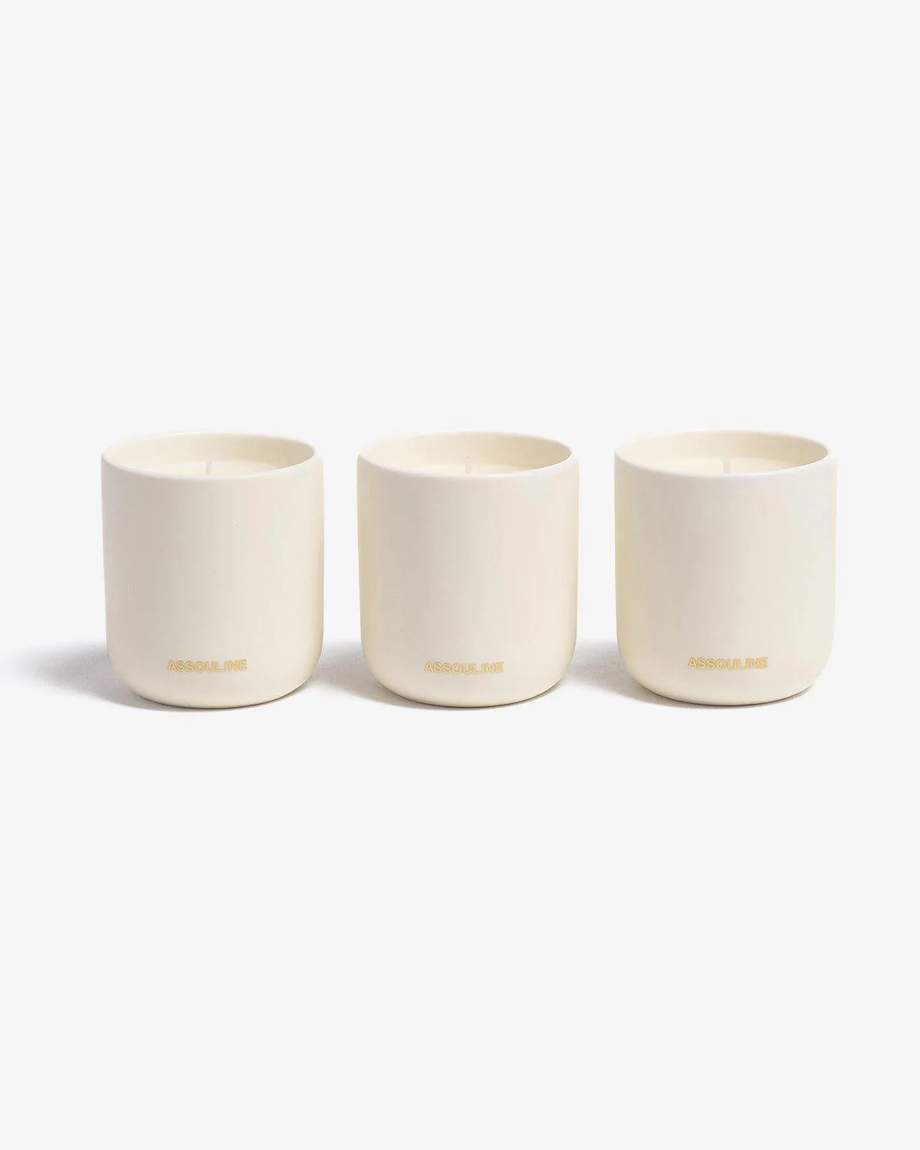 Assouline Travel From Home Scented Candle Set 3