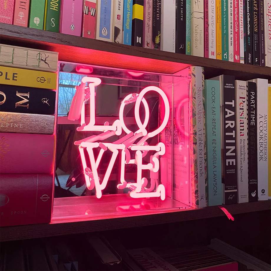 'Love' Neon Box Sign