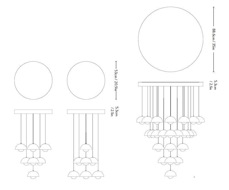 &Tradition Flowerpot Chandelier