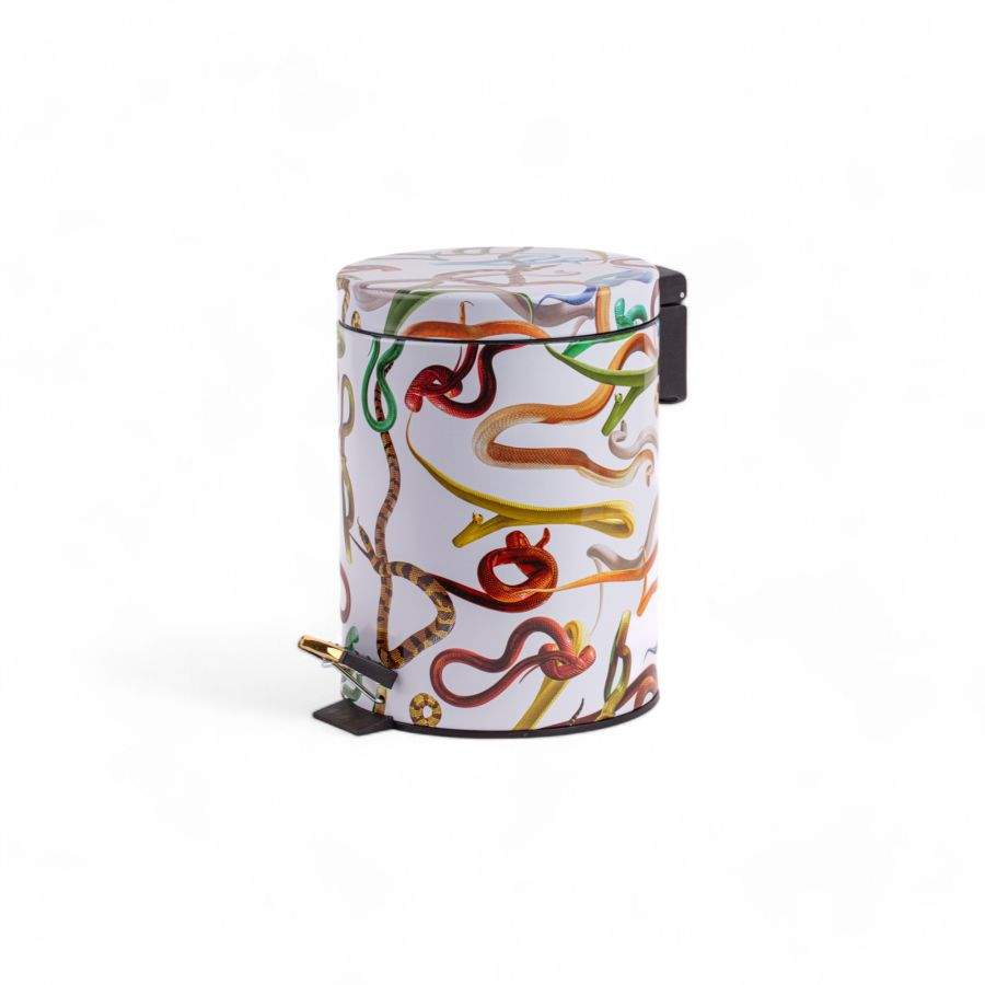 Seletti Toiletpaper Dustbin 5L - Snakes White