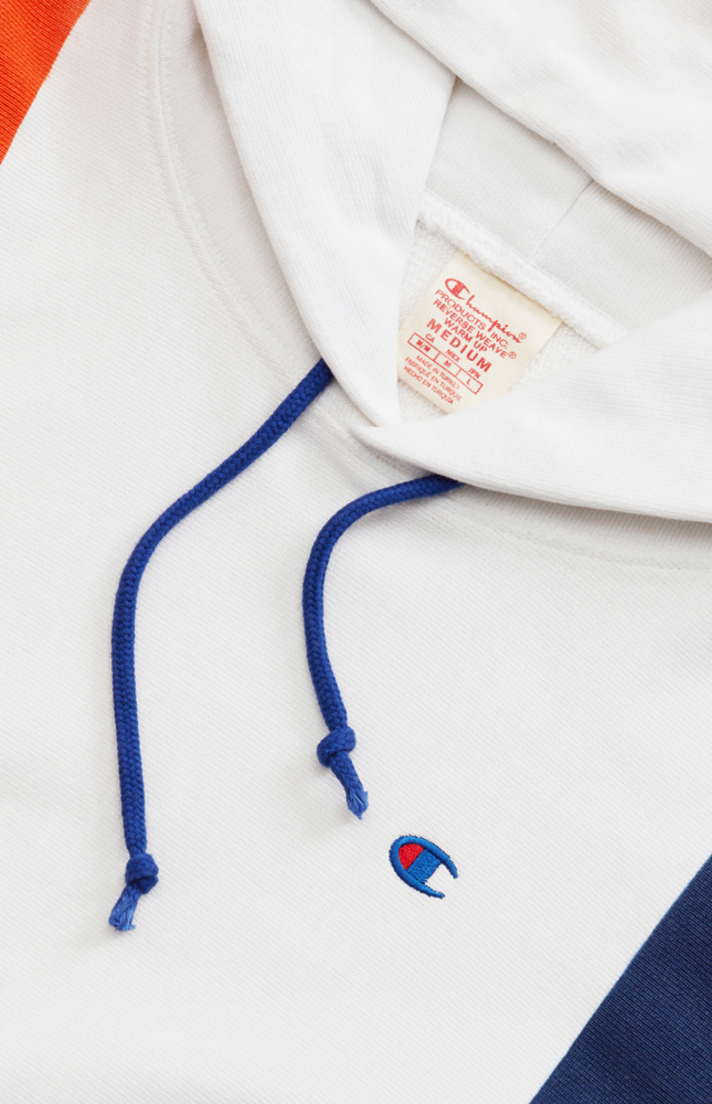 Champion Hand Painted Color Block Hoodie White