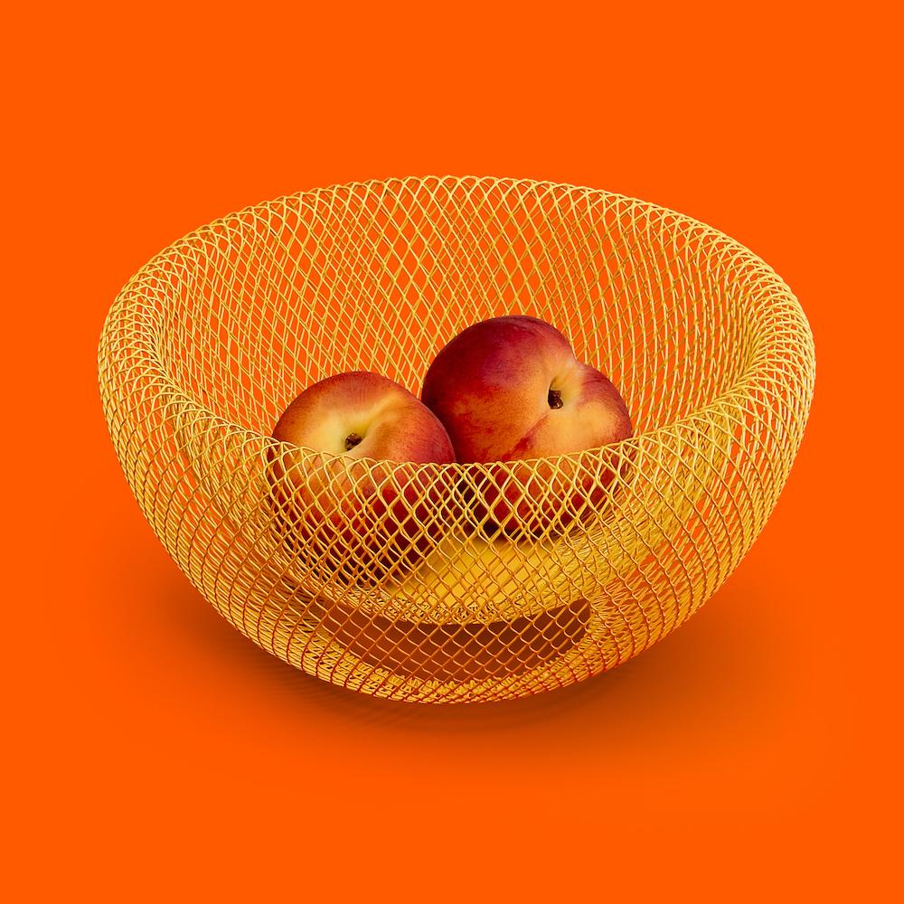 Wire Mesh Bowls Yellow