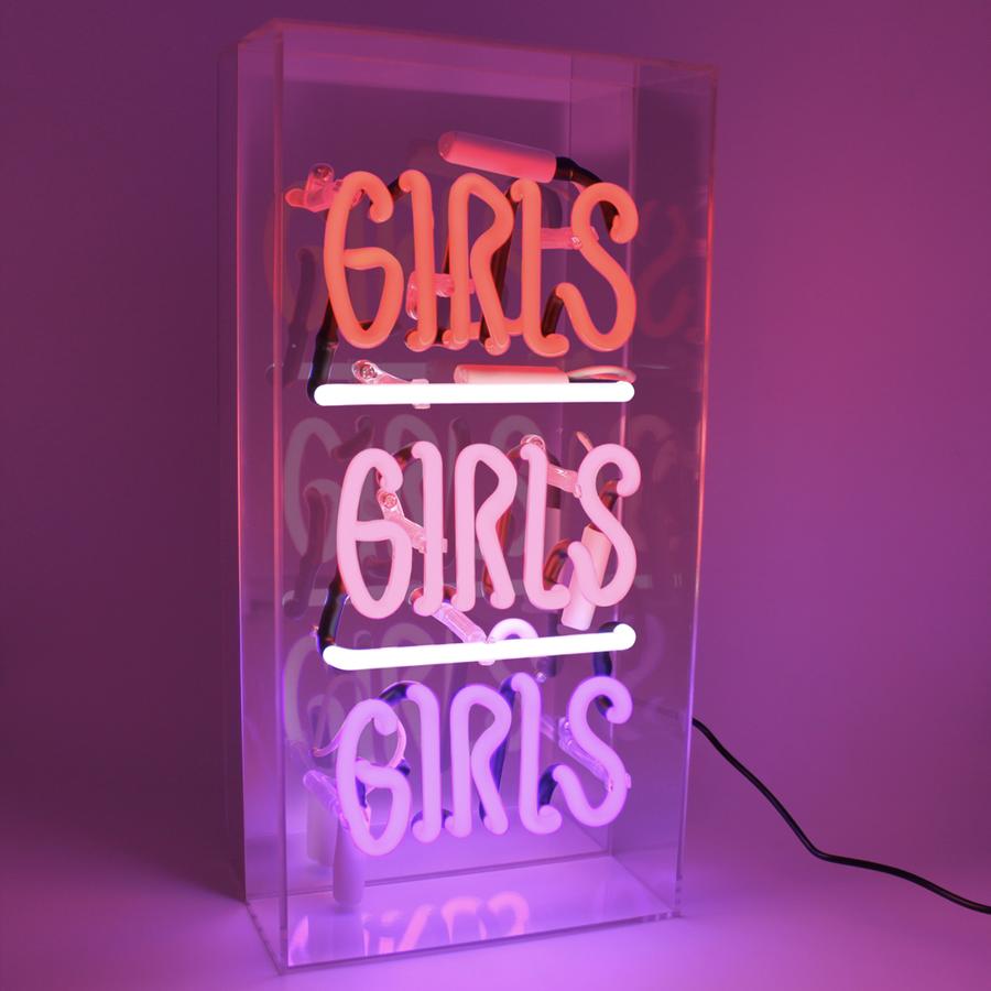 Plexi Box Neon Girls Girls Girls
